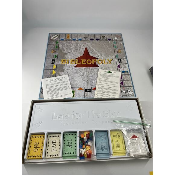 BIBLEOPOLY Board Game Biblical Game of Fun and Faith Complete 1991 - Christian - Picture 9 of 12
